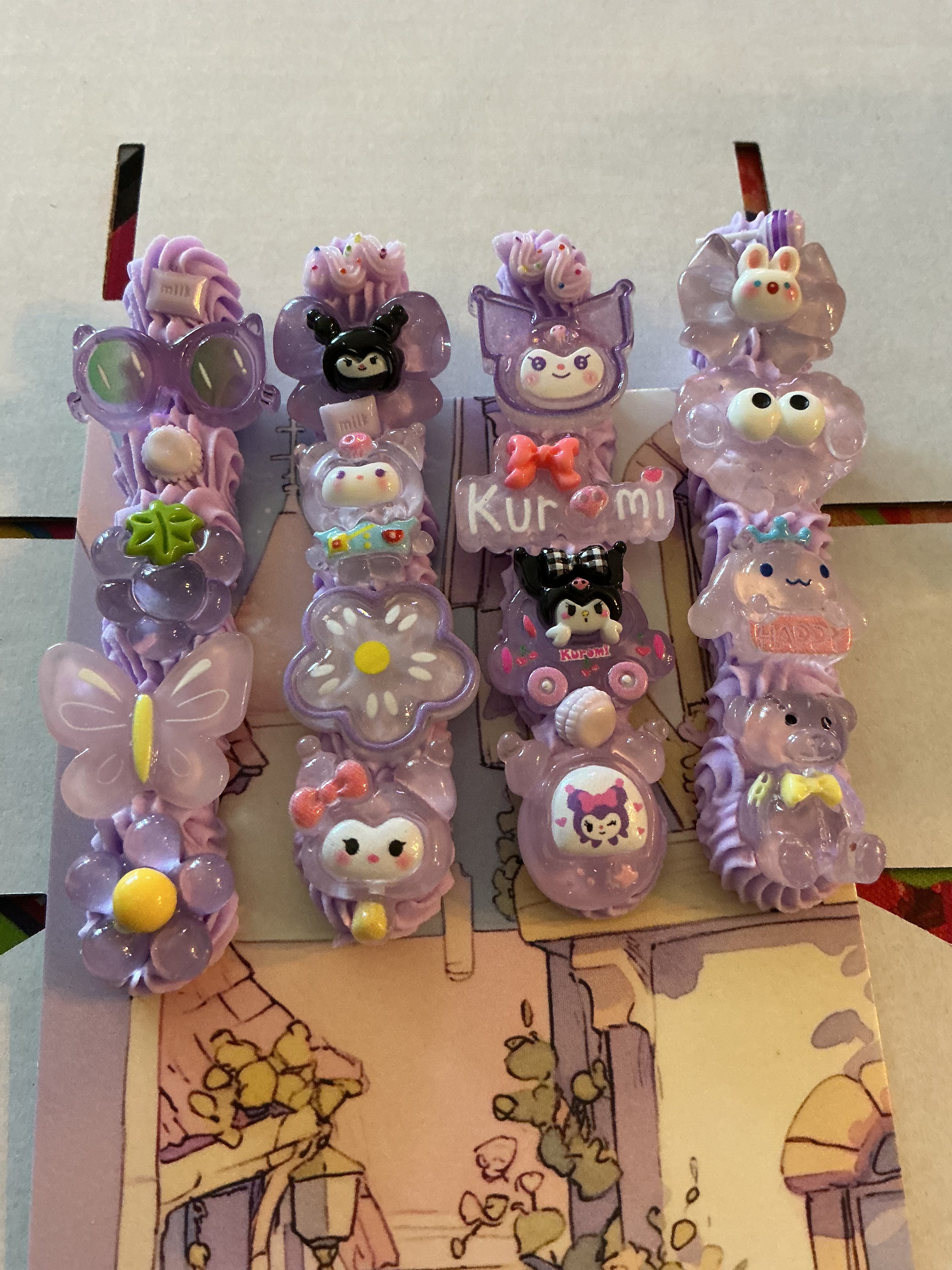 Decoden Hair Clip (Purple)